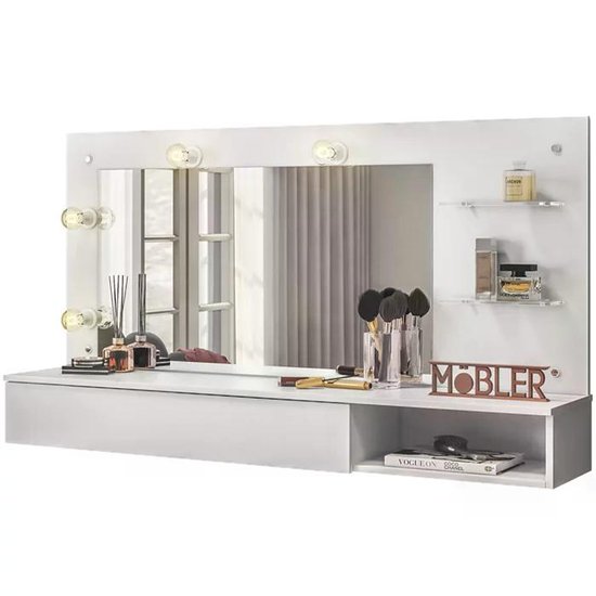 Penteadeira Camarim Suspensa 3003031 Branco MBL