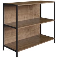 Estante Multiuso 03 Prateleiras Steel Quadra 27868 Vermont Preto Fosco Artesano