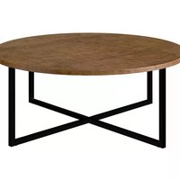 Mesa de Centro Aço Preto 27856 Linha Complementos Vermont Artesano