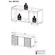 Rack TV até 32 Polegadas com Espelhos 3 Portas Multimóveis MP1079 Branco