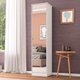 Sapateira 1 Porta com Espelho Multimóveis CR35177 Branco