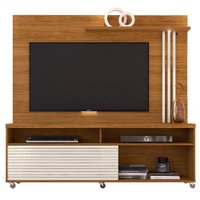 Rack Com Painel Para TV 65 Polegadas 7091 Naturale Off White Madetec