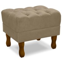 Puff Puf Retro Capitone 52x44cm Suede Capuccino MPassos