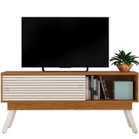 Bancada Para TV 65 Polegadas 5061 Naturale Off White Madetec