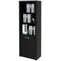 Armario Para Escritório ME4110 Preto Tecno Mobili