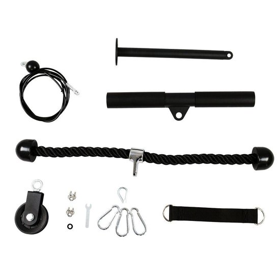 Kit Gallant Puxador E Barra Na Polia + Cabo Multi Exercícios