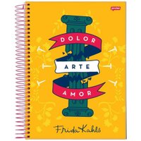 Caderno Jandaia Frida Kahlo Dolor 1 Matéria 80 Folhas