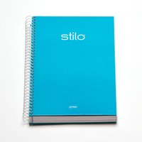Caderno Stilo Jandaia Azul Neon 10 Matérias 160 Folhas