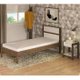 Quarto Solteiro 3 Peças CM8004 AZ1016 AZ1018 QT1 Nogal Branco Tecno Mobili