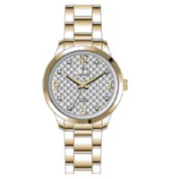Kit Relógio Feminino Tuguir Analógico W2129-TU Dourado e Prata com Brinde
