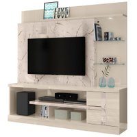 Estante Home Para TV 55 Polegadas 6411 Calacata Off White MDT