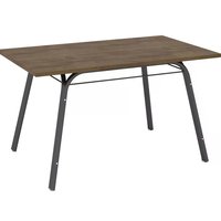 Mesa Lotus 136cm Preta Com Tampo MDP BP Nature