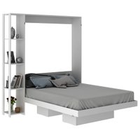 Cama Retratil De Parede Casal CM8014 Branco Tecno Mobili