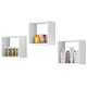 Kit 3 Nichos De Parede Branco REAJL Moveis
