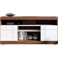 Bancada Rack Para TV 47 Polegadas Yara Nogueira Real Off White CLB