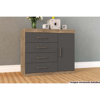 Cômoda Casal 1.4 Plus c/ 1 Porta e 4 Gavetas - Santos Andirá