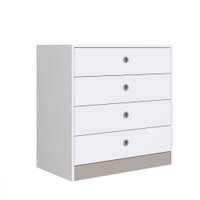 Cômoda Quarto Infantil Com 4 Gavetas Amore Meu Fofinho Art In Móveis