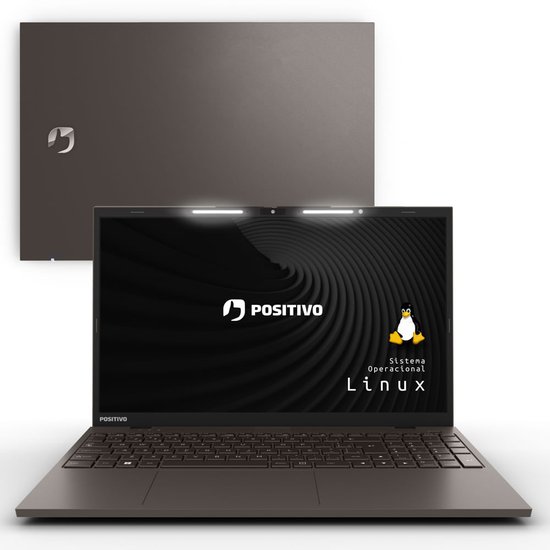 Notebook Positivo Vision i15 Intel Core i3 -1115G4 Linux 16GB 256GB SSD Lumina Bar 15.6 FullHD - Cinza