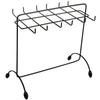 Porta Taças de Vinho Utimil Preto Suporte Aramado de Mesa Bancada para Pendurar Taças Casa Decoração