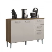 Balcão Poquema Lavinia com tampo 3 portas  2 gavetas 644139