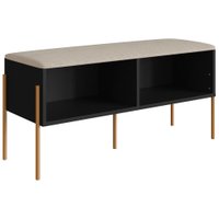 Sapateira Banco 93 CM Pes Metal Oslo 28968 Nero Artesano