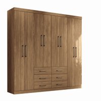 Guarda Roupa Santos Andirá Liverpool Casal 8 Portas 9 Prateleiras 637701