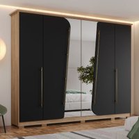 Guarda Roupa casal Atalaia 6 portas com Espelho Henn 652787