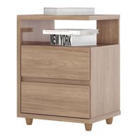 Mesa de Cabeceira Campeche 2 Gavetas Henn D07-10 688446