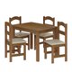 Mesa Arauna com 4 Cadeiras Primavera Amendoa/Bege 688618