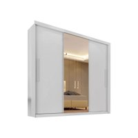 Guarda Roupa Casal Costa Rica 3 Portas com Espelho Central e 4 Gavetas Sallêto Móveis 644104