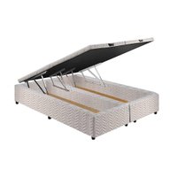 Cama Box Baú Queen Universal Rústico White (158x198x36) - Paropas