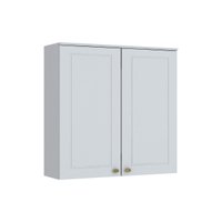 Armário de Cozinha Modulado Americana c/ 2 Portas 80cm Cinza - Henn