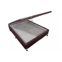 Cama Box Baú Casal Courano Brown New (138x188x35) - Castor