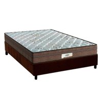 Cama Box Casal: Colchão Molas Ensacadas Probel MasterPocket ProDormir Pallace + Base CRC Suede Brown(138x188)