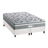 Cama Box King: Colchão Molas Probel MasterPocket Ensacadas Evolution + Base CRC Courano Branco(193x203)