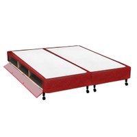 Cama Box Closet King Poli Tecido Wine (193x203x27) - Castor
