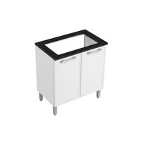 Módulo Cozinha Bertolini Gourmet Balcão  p/Cooktop 7174 c/ 2 Portas  Branco
