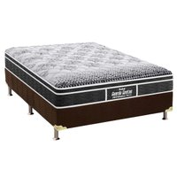 Cama Box Casal: Colchão Espuma Probel D28/EP Anatômico Guarda Costas Prómiddle Plus + Base CRC Suede Brown(138x188)