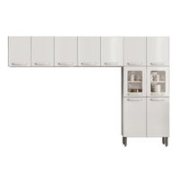 Kit de Cozinha Completa 3 Peças Evidence  (2 Armários + 1 Paneleiro) CPT63 Branco - Bertolini