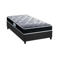 Cama Box Solteiro: Colchão Anatômico Probel D33/EP Advanced Tech1500 + Base CRC Suede Gray(88x188)