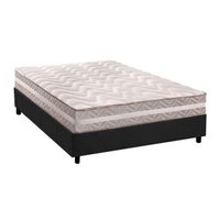 Cama Box Casal: Colchão Ortopédico Paropas D33/AG65 Confort + Base CRC Suede Gray(138x188)