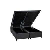 Cama Box Baú Universal King Courano Gray (186x198x35) - Costa Rica