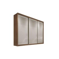 Guarda Roupas 3 Portas de Correr    e 6 Gavetas Natus Plus Freijó/FendiOff - Novo Horizonte