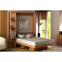 Cama de Casal Articulada Dobrável Multifuncional CM8014 Amêndoa - Tecno Mobili