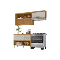 Cozinha Completa Princesa 2 Peças (1 Armário + 1 Balcão) C2P21 Freijo/Off White - Nesher