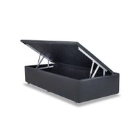 Cama Box Baú Universal Solteiro Courano Gray (88x188x35) - Ortobom