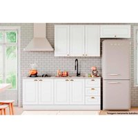Kit de Cozinha Completa 5 Peças Americana  (2 Armários + 2 Balcões + 1 Complemento) C5P15 Branco - Henn