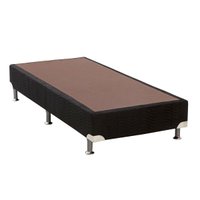 Cama Box Base Universal Solteiro Americana Suede Nero Black (88x188x23) - Ortobom