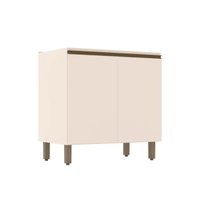 Balcão de Cozinha Modulado Connect c/2 Portas s/Tampo 80x52x81cm Off White - Henn