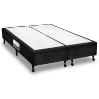 Cama Box Base Universal Queen Poli Tecido Black (158x198x23) - Castor